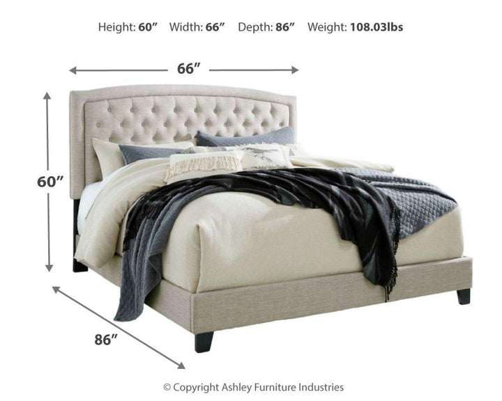 ASHLEY FURNITURE PKG008844 Queen Upholstered Bed With Mattress