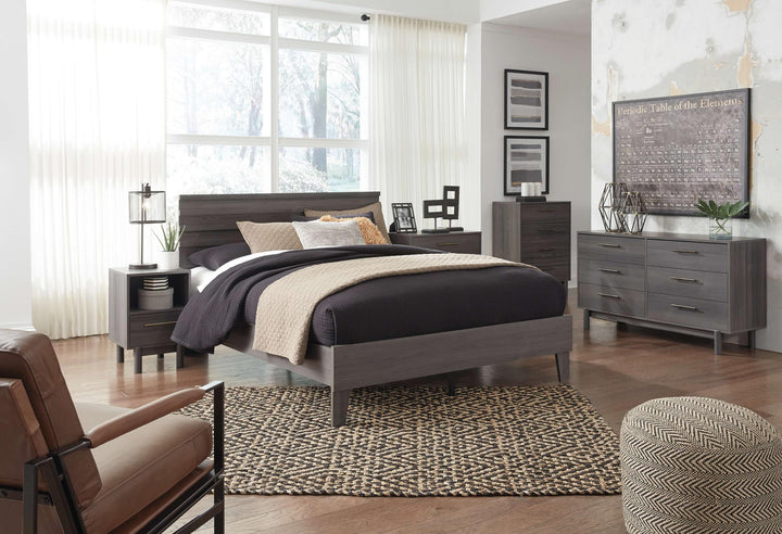 ASHLEY FURNITURE PKG008855 Queen Panel Headboard With Dresser and Chest