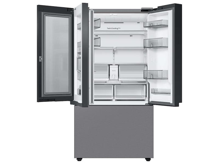 SAMSUNG RF30BB6600QLAA Bespoke 3-Door French Door Refrigerator 30 cu. ft. with Beverage Center TM in Stainless Steel