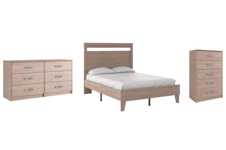 ASHLEY FURNITURE PKG009265 Full Platform Bed With Dresser and Chest