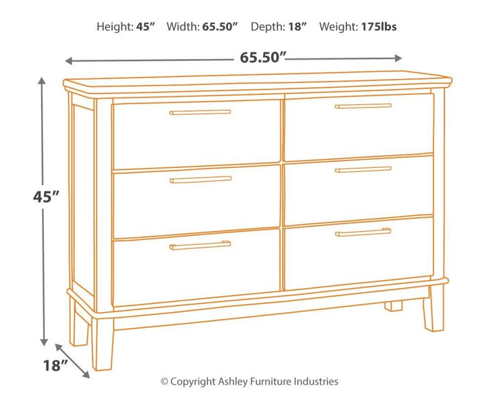 ASHLEY FURNITURE PKG005922 Queen Upholstered Panel Bed With Dresser