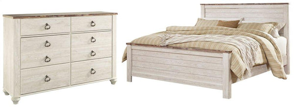 ASHLEY FURNITURE PKG004286 California King Panel Bed With Dresser