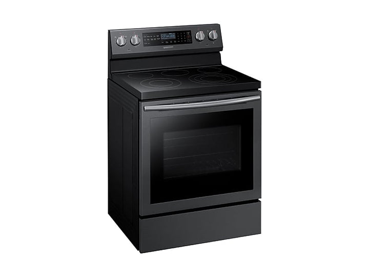 SAMSUNG NE59N6650SG 5.9 cu. ft. Freestanding Electric Range with True Convection & Steam Assist in Black Stainless Steel