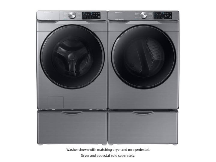 SAMSUNG WF45R6100AP 4.5 cu. ft. Front Load Washer with Steam in Platinum