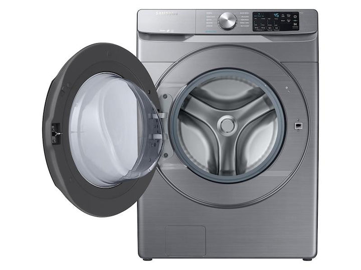 SAMSUNG WF45R6100AP 4.5 cu. ft. Front Load Washer with Steam in Platinum