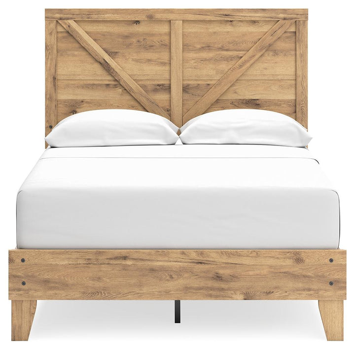 ASHLEY FURNITURE EB2712B2 Larstin Full Crossbuck Panel Platform Bed