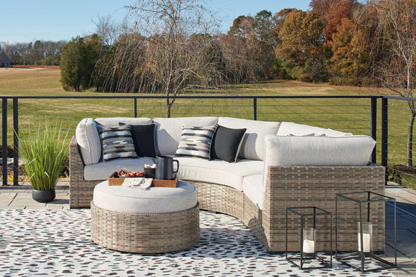 ASHLEY FURNITURE PKG014583 5-piece Outdoor Sectional With Ottoman