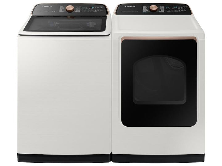 SAMSUNG DVE55A7300E 7.4 cu. ft. Smart Electric Dryer with Steam Sanitize+ in Ivory