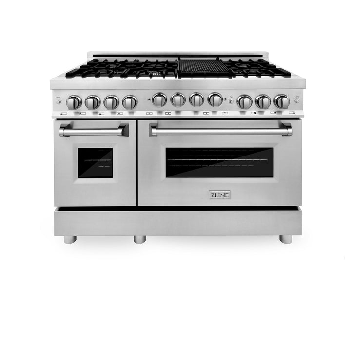 ZLINE KITCHEN AND BATH RG48 ZLINE 48" 6.0 cu. ft. Range with Gas Stove and Gas Oven in Stainless Steel Color: Stainless Steel