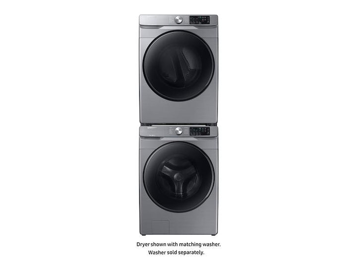 SAMSUNG DVE45R6100P 7.5 cu. ft. Electric Dryer with Steam Sanitize+ in Platinum