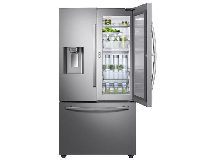 SAMSUNG RF28R6301SR 28 cu. ft. 3-Door French Door, Full Depth Refrigerator with Food Showcase in Stainless Steel