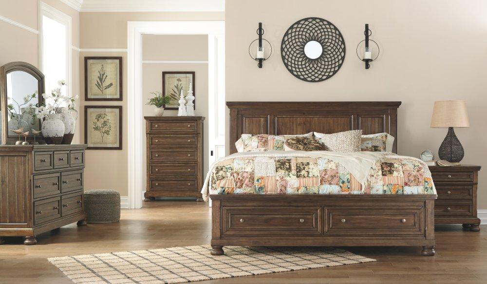 ASHLEY FURNITURE B719B13 Flynnter Queen Panel Bed With 2 Storage Drawers