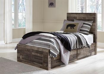 ASHLEY FURNITURE B200B20 Derekson Twin Panel Bed With 2 Storage Drawers