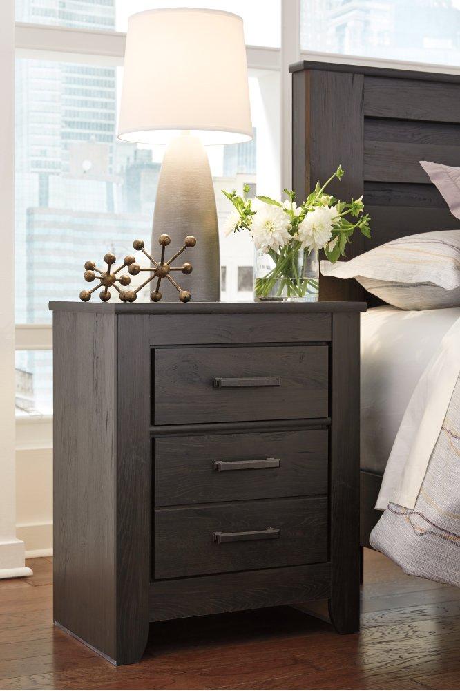 ASHLEY FURNITURE PKG003995 King/california King Panel Headboard With Mirrored Dresser and 2 Nightstands