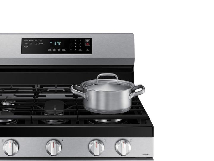 SAMSUNG NX60A6511SS 6.0 cu. ft. Smart Freestanding Gas Range with No-Preheat Air Fry & Convection in Stainless Steel