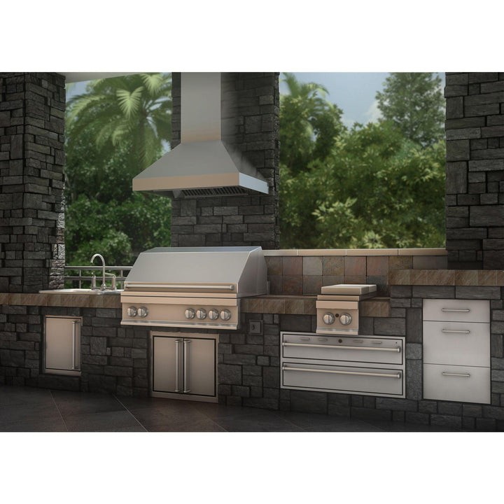 ZLINE KITCHEN AND BATH 597RS36400 ZLINE 36" Ducted Wall Mount Range Hood with Single Remote Blower in Stainless Steel