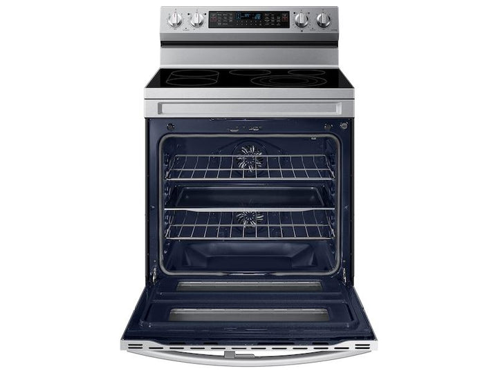 SAMSUNG NE63A6751SS 6.3 cu. ft. Smart Freestanding Electric Range with Flex Duo TM , No-Preheat Air Fry & Griddle in Stainless Steel