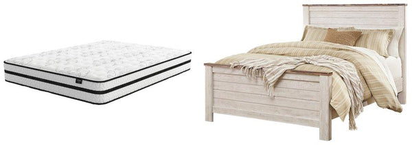 ASHLEY FURNITURE PKG008835 Queen Panel Bed With Mattress