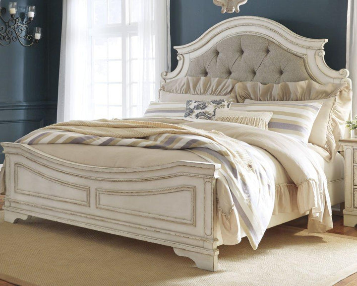 ASHLEY FURNITURE PKG000716 Queen Upholstered Panel Bed With Dresser