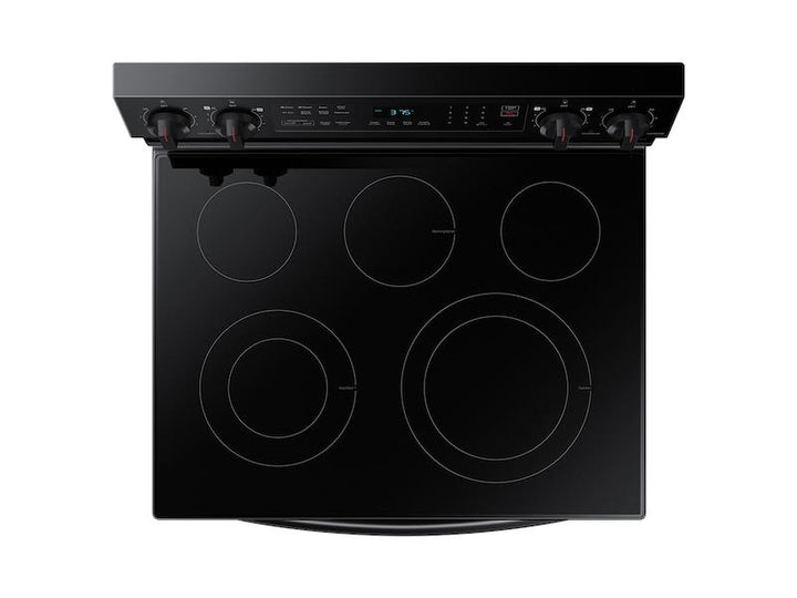 SAMSUNG NE63A6511SB 6.3 cu. ft. Smart Freestanding Electric Range with No-Preheat Air Fry & Convection in Black