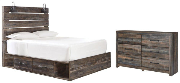 ASHLEY FURNITURE PKG003431 Twin Panel Bed With 2 Storage Drawers With Dresser