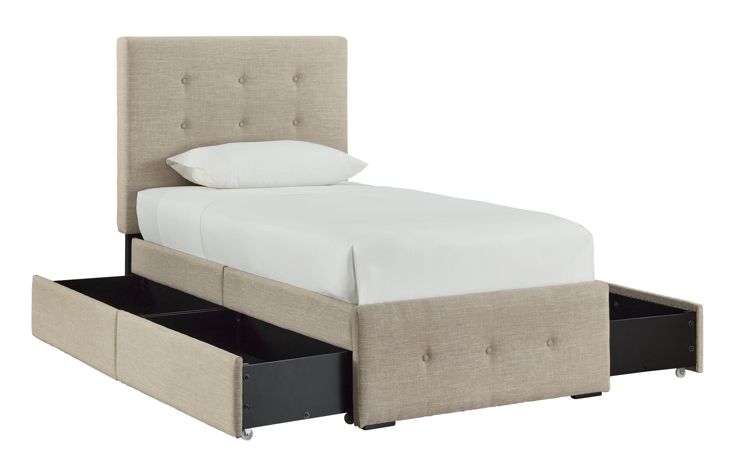 ASHLEY FURNITURE B092B2 Gladdinson Twin Upholstered Storage Bed