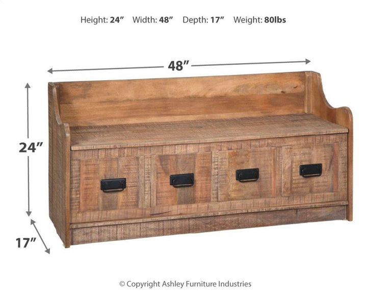 ASHLEY FURNITURE A4000093 Garrettville Storage Bench