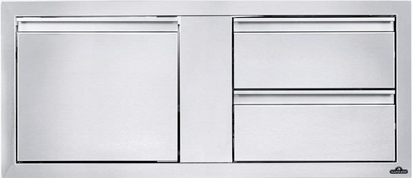 NAPOLEON BBQ BI42161D2DR 42" X 16" Single Door & Double Drawer Combo , Stainless Steel