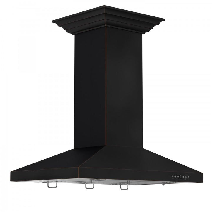 ZLINE KITCHEN AND BATH 8KL3IB36 ZLINE 36" Designer Series Oil-Rubbed Bronze Island Mount Range Hood