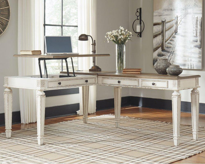ASHLEY FURNITURE H743H2 Realyn 2-piece Home Office Lift Top Desk