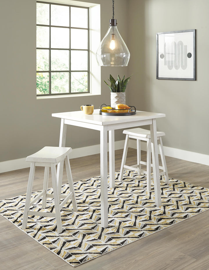 ASHLEY FURNITURE PKG012081 Counter Height Dining Table and 2 Barstools