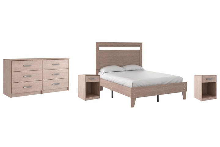 ASHLEY FURNITURE PKG009261 Full Platform Bed With Dresser and 2 Nightstands