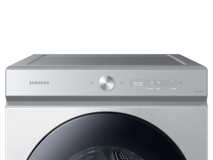 SAMSUNG DVE53BB8700TA3 Bespoke 7.6 cu. ft. Ultra Capacity Electric Dryer with Super Speed Dry and AI Smart Dial in Silver Steel