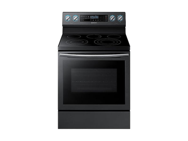 SAMSUNG NE59N6650SG 5.9 cu. ft. Freestanding Electric Range with True Convection & Steam Assist in Black Stainless Steel