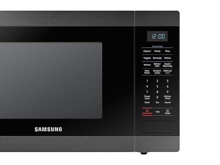 SAMSUNG MS19M8000AG 1.9 cu. ft. Countertop Microwave with Sensor Cooking in Fingerprint Resistant Black Stainless Steel