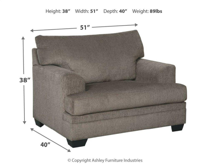 ASHLEY FURNITURE 77204U3 Dorsten Chair and Ottoman