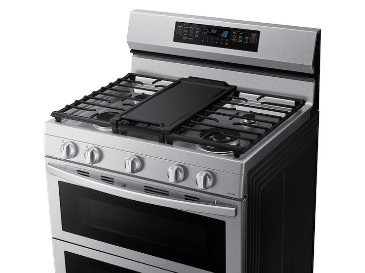 SAMSUNG NX60A6751SS 6.0 cu. ft. Smart Freestanding Gas Range with Flex Duo TM , Stainless Cooktop & Air Fry in Stainless Steel