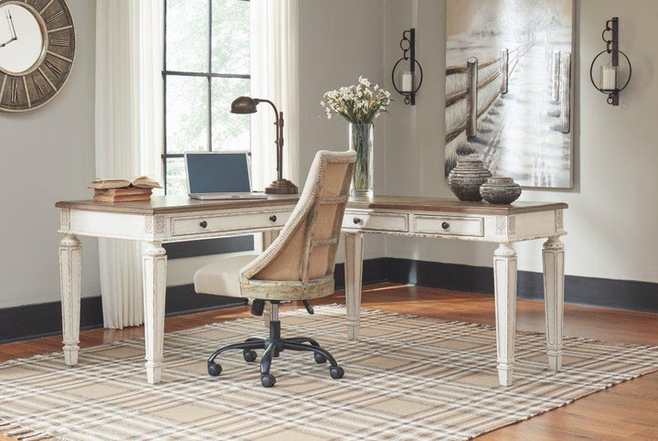 ASHLEY FURNITURE H743H2 Realyn 2-piece Home Office Lift Top Desk