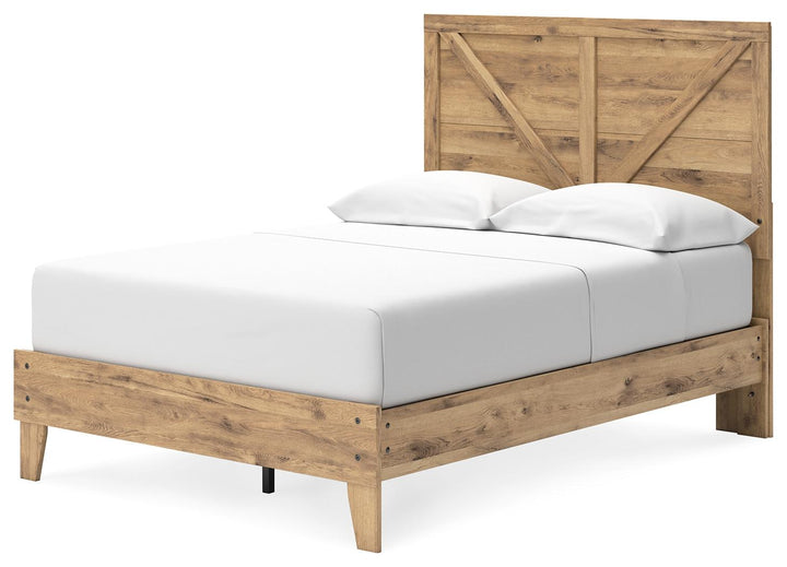 ASHLEY FURNITURE EB2712B2 Larstin Full Crossbuck Panel Platform Bed