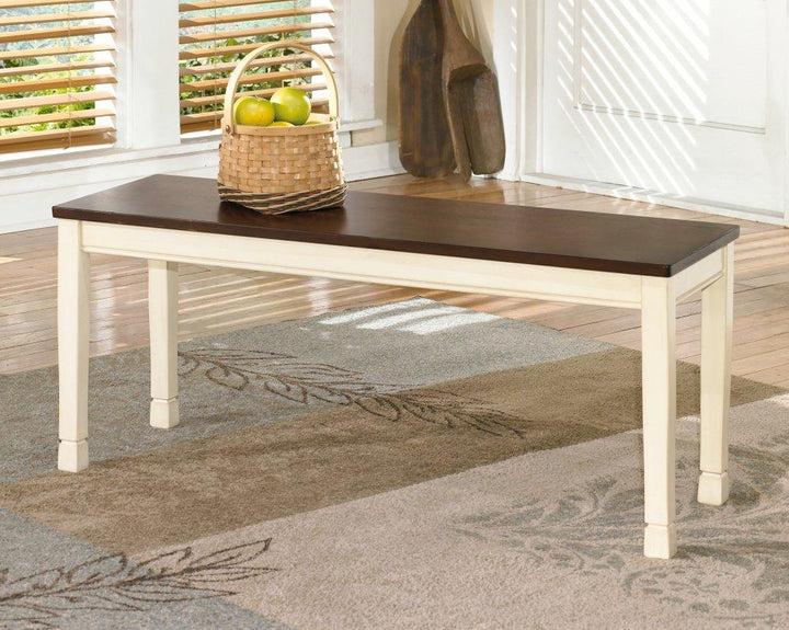 ASHLEY FURNITURE PKG002054 Dining Table and 4 Chairs and Bench With Storage