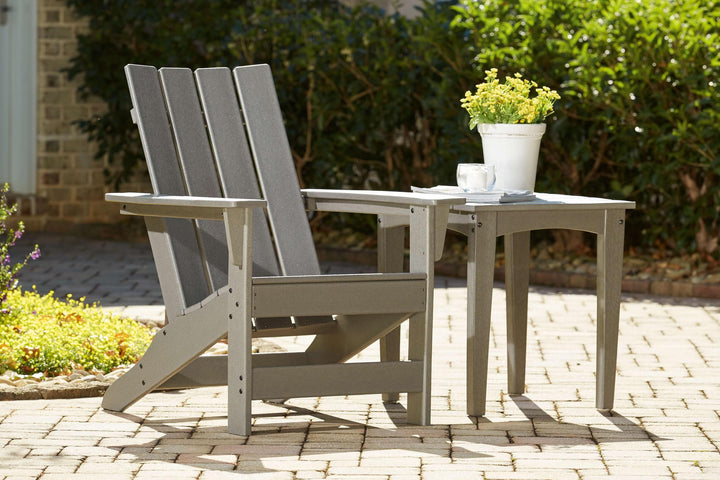 ASHLEY FURNITURE PKG012915 Outdoor Adirondack Chair and End Table