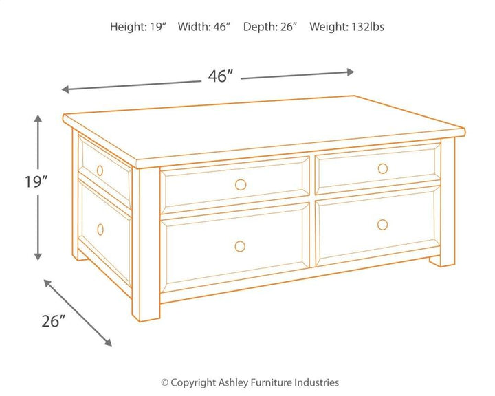 ASHLEY FURNITURE PKG007269 Coffee Table With 2 End Tables