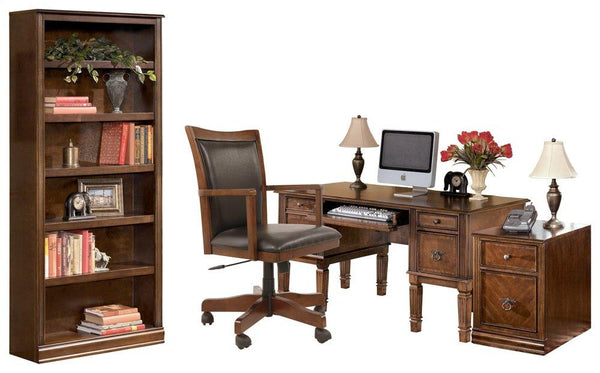 ASHLEY FURNITURE PKG008040 Home Office Desk With Chair and Storage