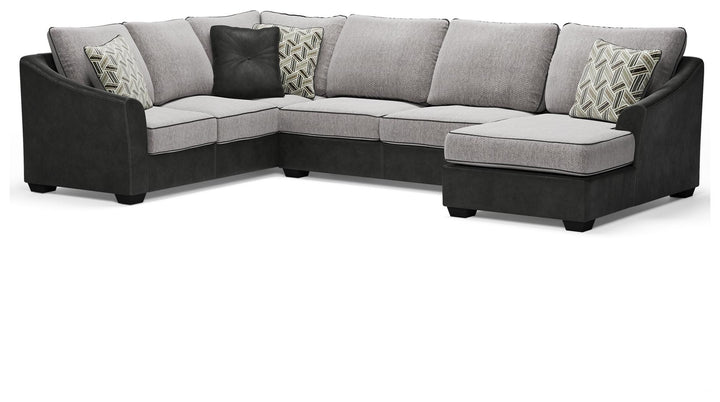 ASHLEY FURNITURE 55003U2 Bilgray 3-piece Sectional With Ottoman