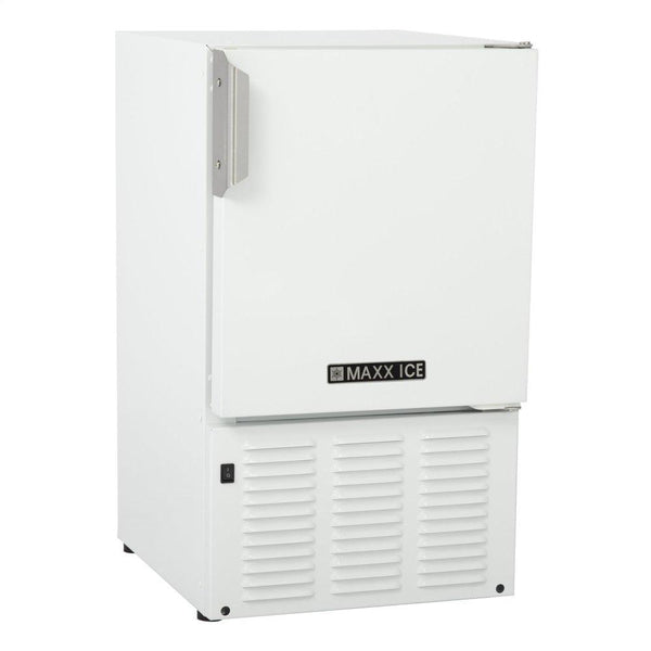 MAXX ICE MMAR25W Compact Marine Ice Machine / Boat or RV Ice Making Machine - White