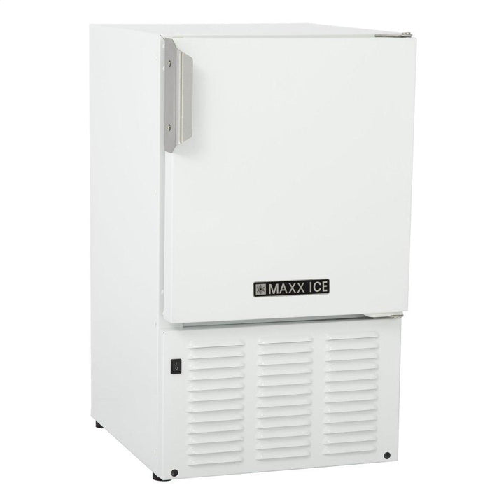 MAXX ICE MMAR25W Compact Marine Ice Machine / Boat or RV Ice Making Machine - White