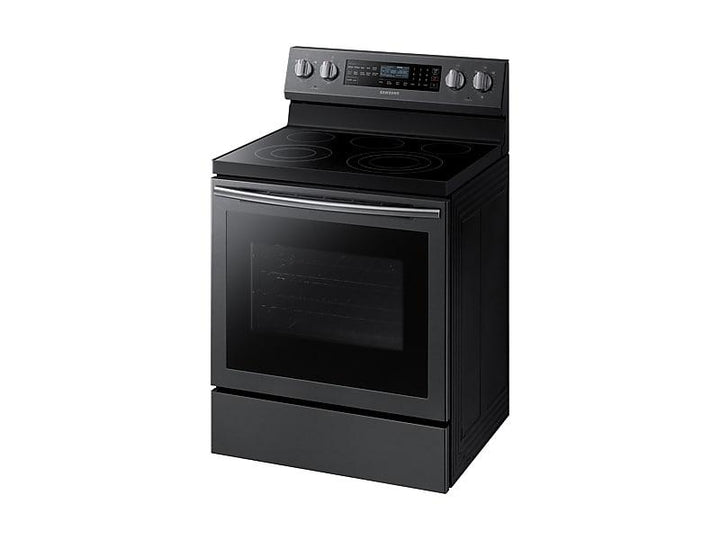 SAMSUNG NE59N6650SG 5.9 cu. ft. Freestanding Electric Range with True Convection & Steam Assist in Black Stainless Steel