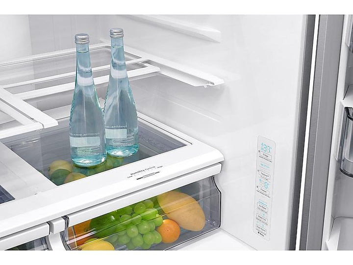 SAMSUNG RF24R7201SR 23 cu. ft. Counter Depth 4-Door French Door Refrigerator with FlexZone TM Drawer in Stainless Steel