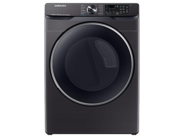 SAMSUNG DVE50A8500V 7.5 cu. ft. Smart Electric Dryer with Steam Sanitize+ in Brushed Black