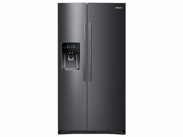 SAMSUNG RS25H5111SG 25 cu. ft. Side-by-Side Refrigerator with In-Door Ice Maker in Black Stainless Steel